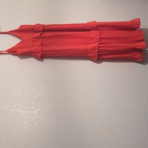 Sabina musayev red crepe Athena  dress size medium